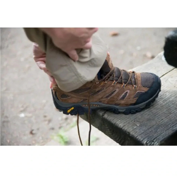 Merrell Men's Size 11.5 Moab 2 Mid Waterproof Hiking Boots Brown Earth NWT - Picture 6 of 7